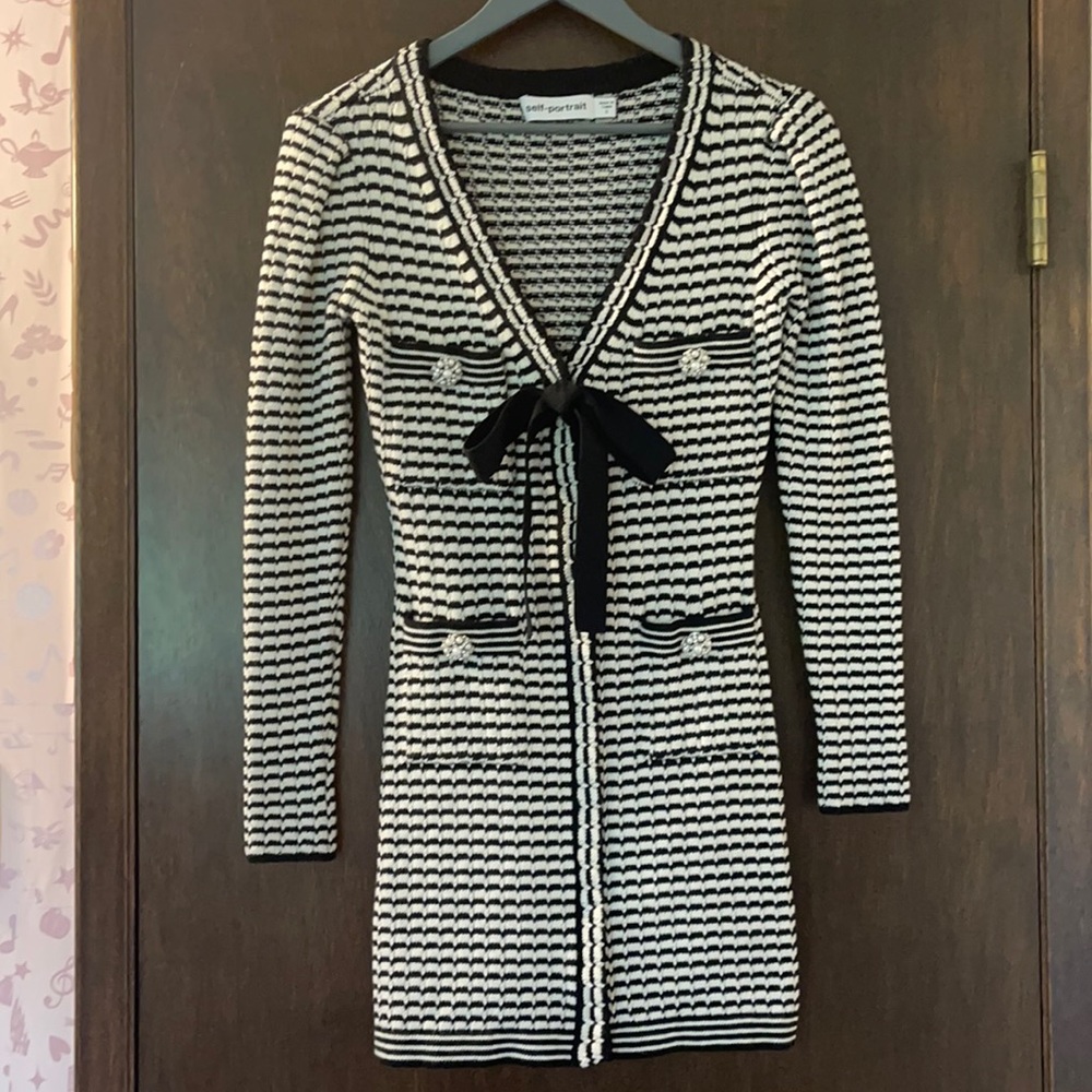 Self Portrait Cardigan dress